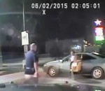 dashcam Un homme fait exploser sa voiture pendant son arrestation
