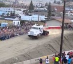 tracteur camion Record du monde de saut en camion