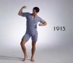 homme 100 ans de maillots de bain masculins