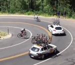 voiture percuter Un cycliste percute une voiture pendant le Tour de l'Utah