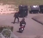 police scooter Arrestation de deux hommes lançant des colis dans la prison de Metz