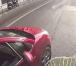 conducteur road Un automobiliste tente de faire tomber un cycliste (Lyon)