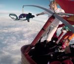 parachute extreme Sauter d'une montgolfière sans parachute