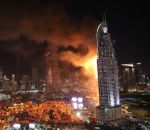 immeuble gratte-ciel Incendie dans un hôtel à Dubai