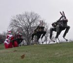 pere noel traineau Joyeux Noël avec Boston Dynamics