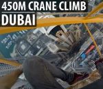 ascension grue vertige Ascension d'une grue à Dubaï