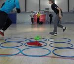 jeu morpion Partie de Morpion pendant un échauffement de handball