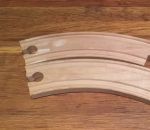 longueur bois Illusion d'optique avec des rails en bois