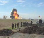 guerre Des Peshmergas font exploser une voiture kamikaze de Daech