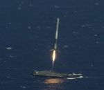 fusee barge mer La fusée SpaceX atterrit en pleine mer