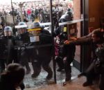 travail manifestation Des casseurs détruisent les portes vitrées du McDo à Toulouse