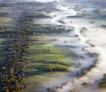 deltaplane paysage Brouillard en Ukraine
