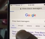 image google noir « Trois adolescents noirs » vs « Trois adolescents blancs » sur Google Image