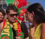 euro football La quenelle d'un supporter portugais en direct sur iTélé