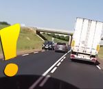 route voiture camion Dépassement dangereux d'un automobiliste