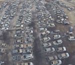 drone voiture 422 voitures détruites par le feu pendant un festival