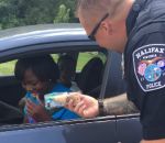 police policier Interdiction de conduire sans crème glacée