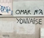 graffiti omar homard Omar m'a Yonnaise