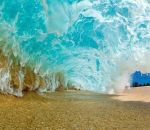 sable vague Sous une vague