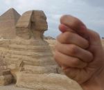 sphinx statue Voler le nez du Sphinx de Gizeh