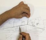 technique Technique de l'élastique pour dessiner en perspective