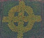 foret arbre Croix celtique dans une forêt irlandaise