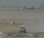 explosion Destruction d'un véhicule kamikaze de Daesh par l'armée française