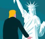 liberte statue Donald Trump rencontre la Statue de la Liberté