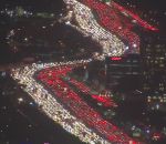 bouchon autoroute Embouteillages à Los Angeles pour Thanksgiving