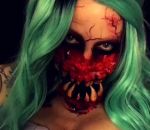 visage halloween monstre Un maquillage terrifiant pour Halloween
