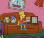 gag canape Le tragique couch gag des Simpson