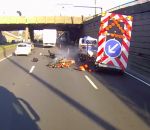 accident moto motard Un motard percute un véhicule de la DIR à l'arrêt (Lille)