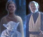 princesse star La princesse Leia a rejoint Anakin Skywalker, Yoda et Obi-Wan Kenobi