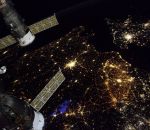espace astronaute L'astronaute Thomas Pesquet prend une photo de la France