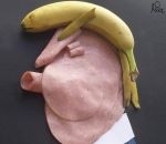 jambon banane Donald Trump Food Art