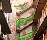 graffiti dragon escalier Graffiti de Shenron (Dragon Ball)
