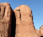 moab rocher Descendre une pente ultra raide à VTT