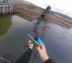 peche poisson Pêche à longue distance avec un arc