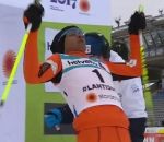 championnat fond Un skieur en difficulté à Lahti 2017