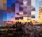 timelapse soleil Timelapse de Los Angeles en une photo