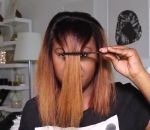 cheveux Une youtubeuse se coupe la frange (Fail)