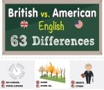 langage difference Anglais vs Américain, les 63 différences