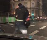 road bagarre Chauffeur Uber vs Cycliste (Paris)