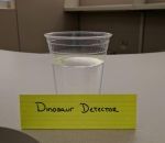 verre eau Détecteur de dinosaure