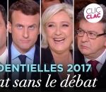 politique debat presidentielles Présidentielles 2017 : le débat sans le débat (Clic Clac)