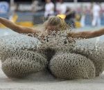 saut sable Saut en longueur dans le sable