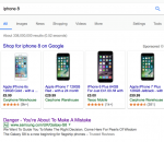 google pub danger Quand tu cherches iPhone 8 sur Google 