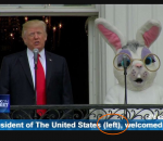 president trump lapin Le Président des États-Unis (à gauche)