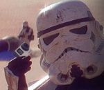 wars star jedi Stormtrooper avec une GoPro