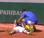 tennis roland-garros L'abandon et les pleurs de Nicolas Almagro (Roland-Garros)